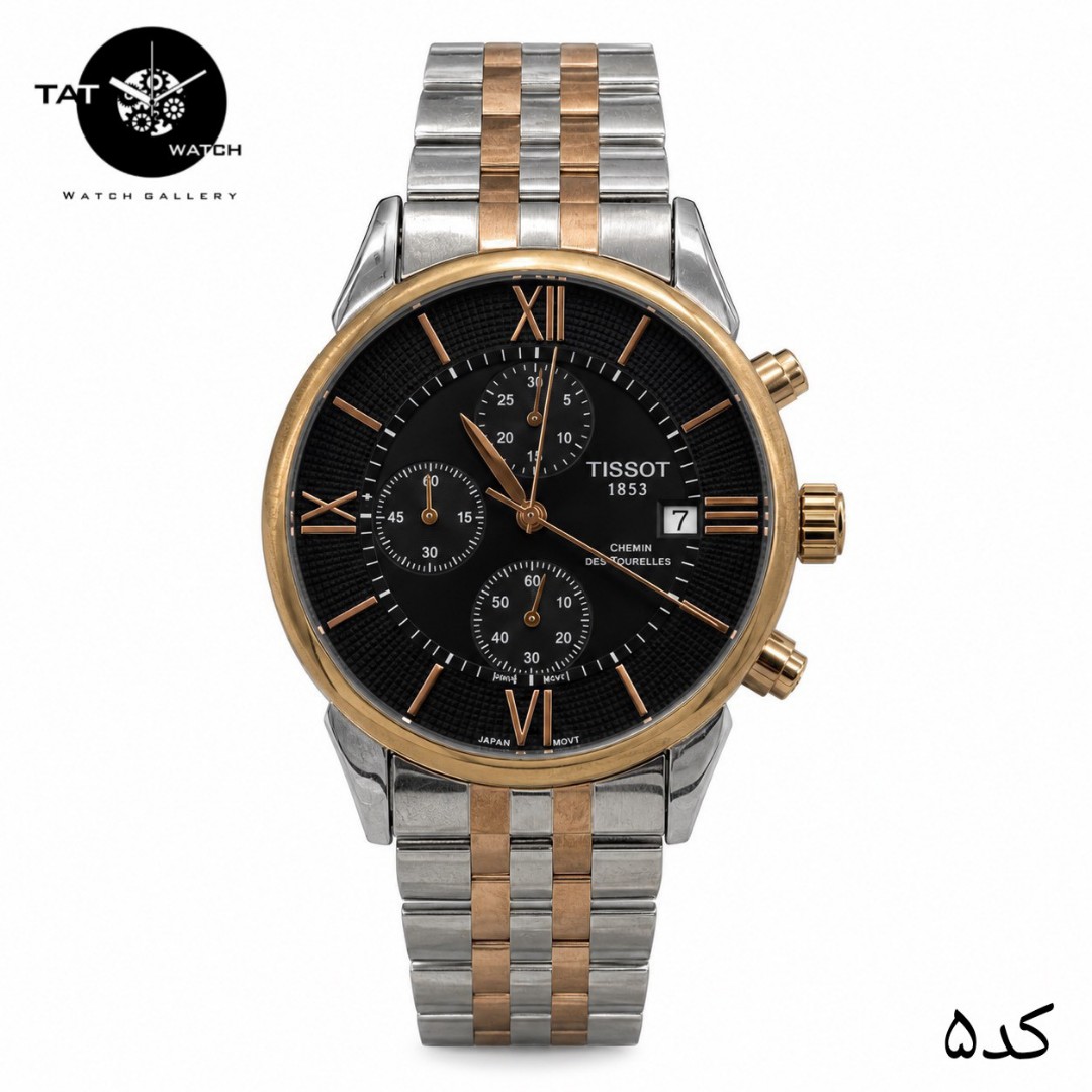 ساعت مردانه تیسوت 3موتور فعال کرنوگراف 12 ماه در رنگبندی با جعبه TISSOT ساعت مچی