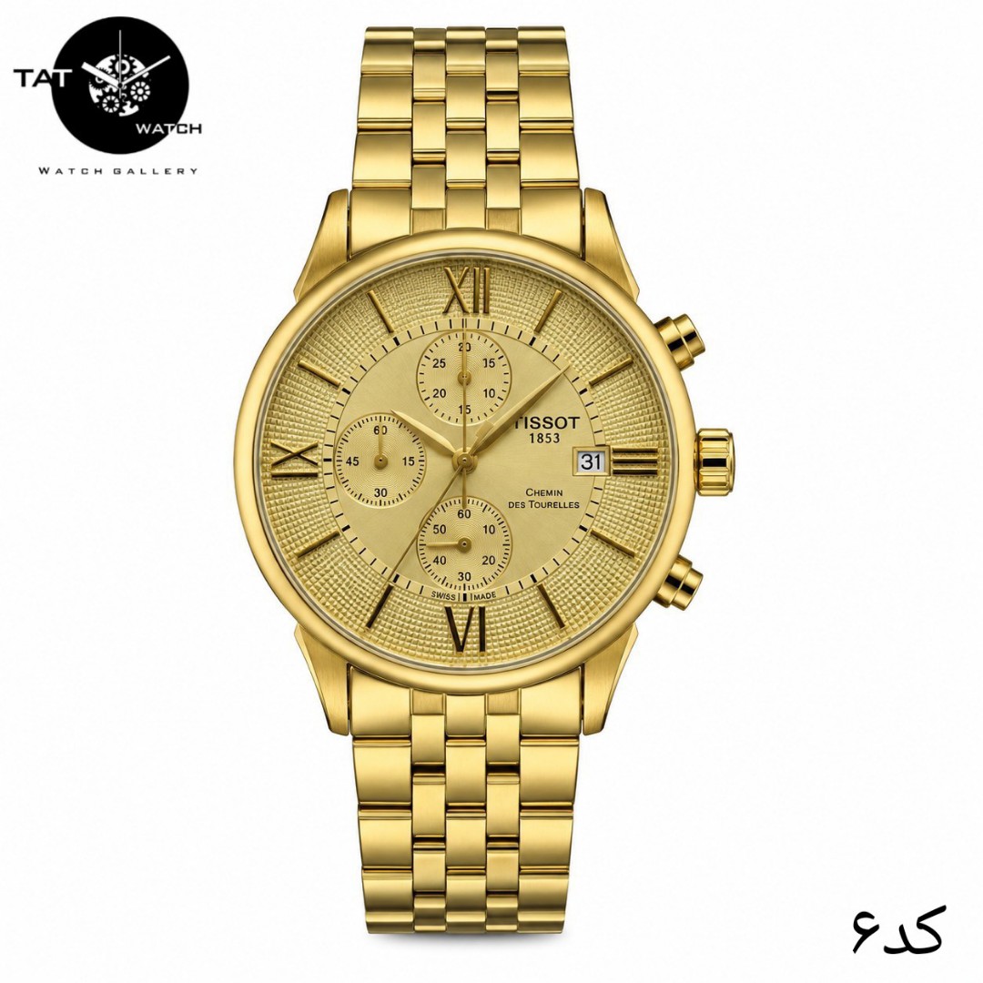 ساعت مردانه تیسوت 3موتور فعال کرنوگراف 12 ماه در رنگبندی با جعبه TISSOT ساعت مچی