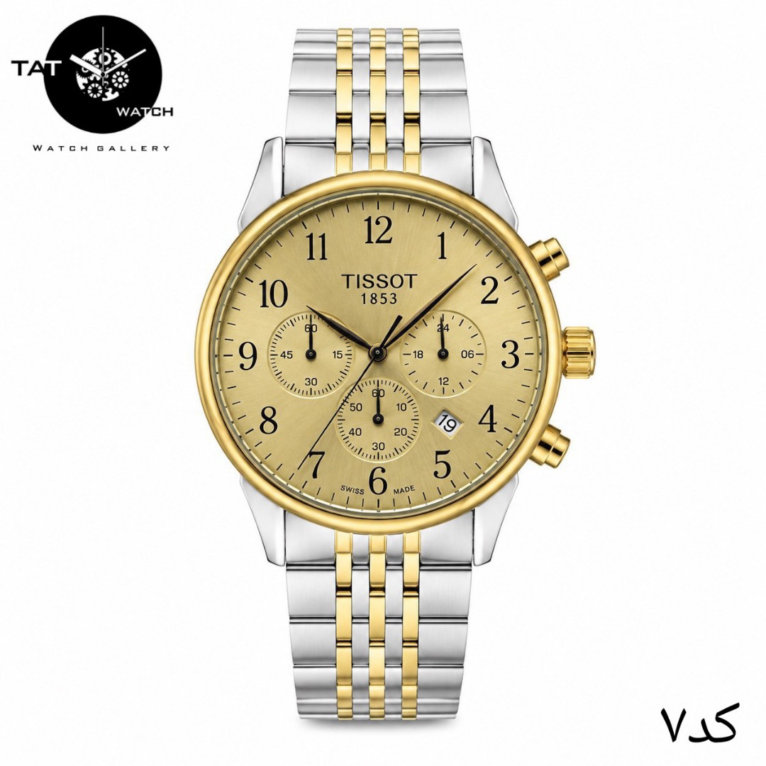 ساعت مردانه تیسوت 3موتور فعال کرنوگراف 12 ماه در رنگبندی با جعبه TISSOT ساعت مچی
