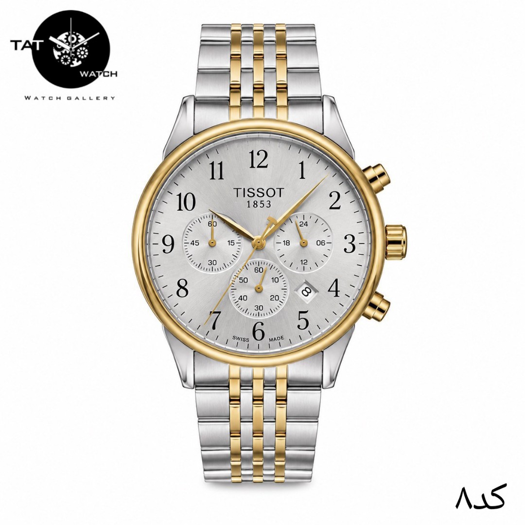 ساعت مردانه تیسوت 3موتور فعال کرنوگراف 12 ماه در رنگبندی با جعبه TISSOT ساعت مچی