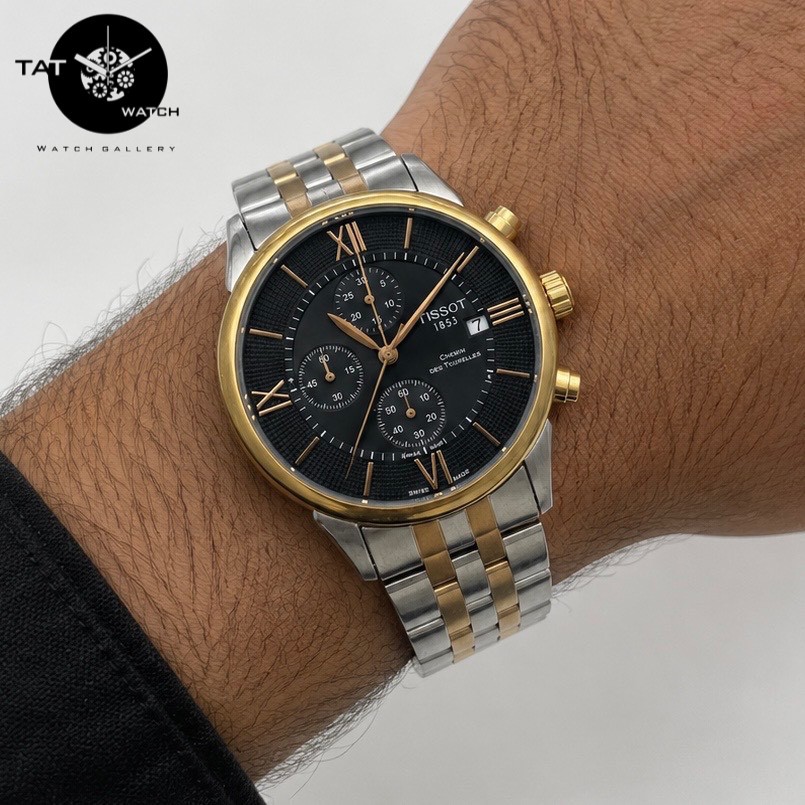 ساعت مردانه تیسوت 3موتور فعال کرنوگراف 12 ماه در رنگبندی با جعبه TISSOT ساعت مچی
