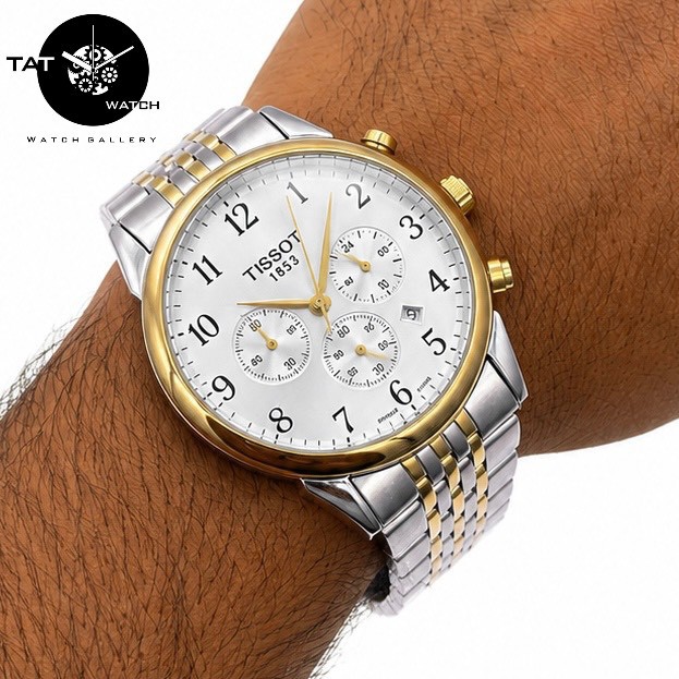 ساعت مردانه تیسوت 3موتور فعال کرنوگراف 12 ماه در رنگبندی با جعبه TISSOT ساعت مچی