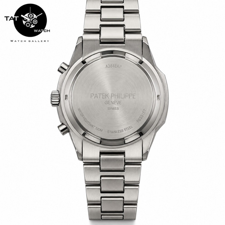 ساعت مردانه پتک فیلیپ ناتیلوس سه موتوره کرنوگراف یکسال جعبه Patek Philippe Nautilus ساعت مچی