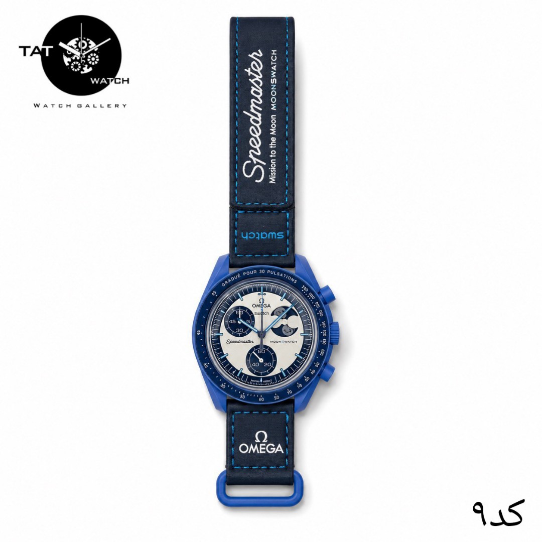 ساعت مردانه زنانه امگا سواچ رنگبندی داخل محصول 3موتور فعال یکسال با جعبه omega swatch ساعت مچی