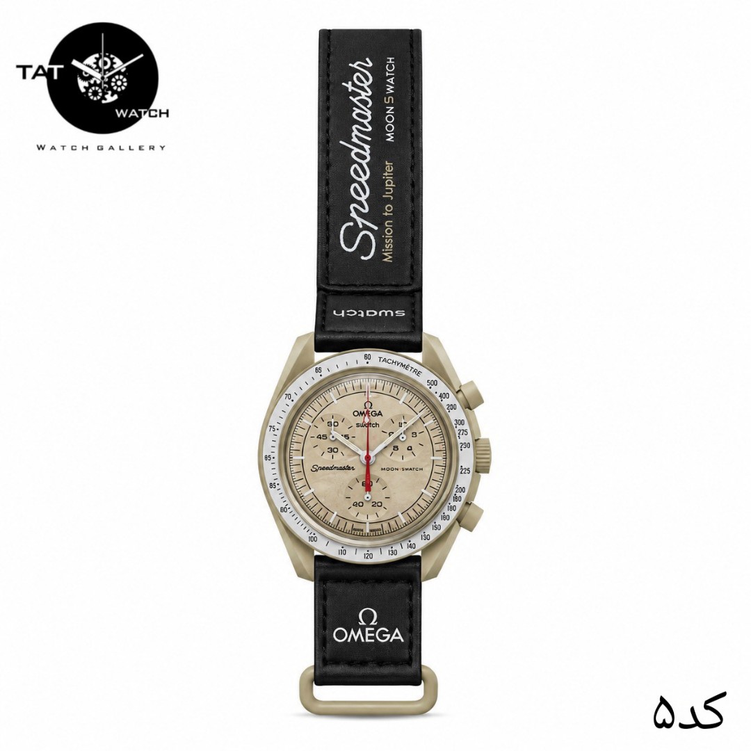 ساعت مردانه زنانه امگا سواچ رنگبندی داخل محصول 3موتور فعال یکسال با جعبه omega swatch ساعت مچی
