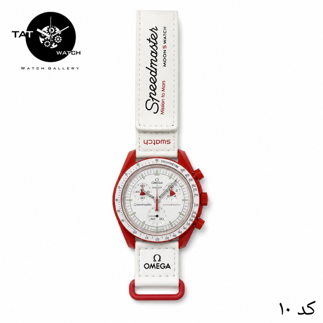ساعت مردانه زنانه امگا سواچ رنگبندی داخل محصول 3موتور فعال یکسال با جعبه omega swatch ساعت مچی