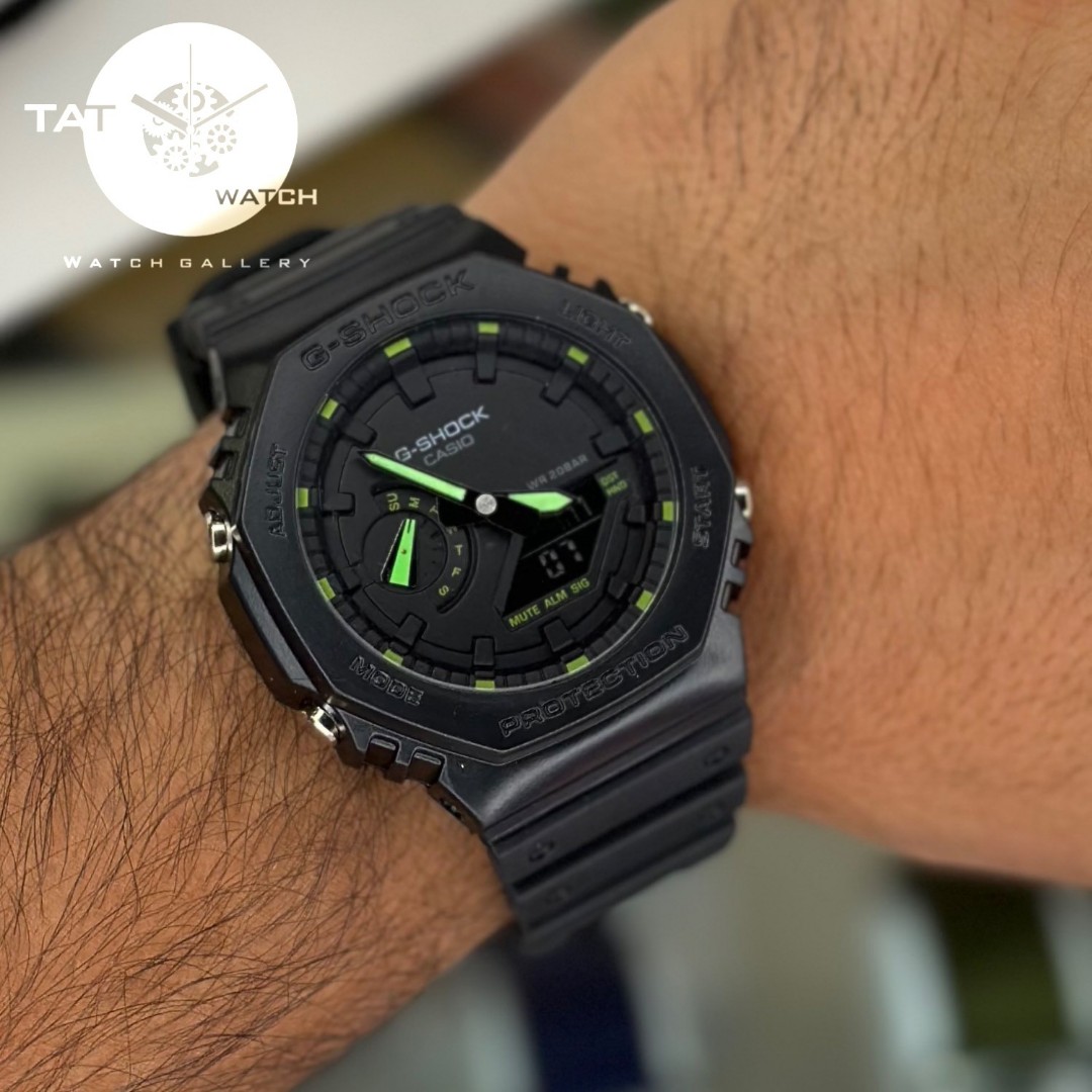 ساعت مردانه زنانه جی شاک Ga2100 موتور ژاپن یکسال جعبه کاسیو G-Shock ساعت مچی