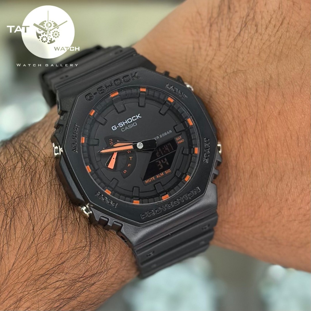 ساعت مردانه زنانه جی شاک Ga2100 موتور ژاپن یکسال جعبه کاسیو G-Shock ساعت مچی