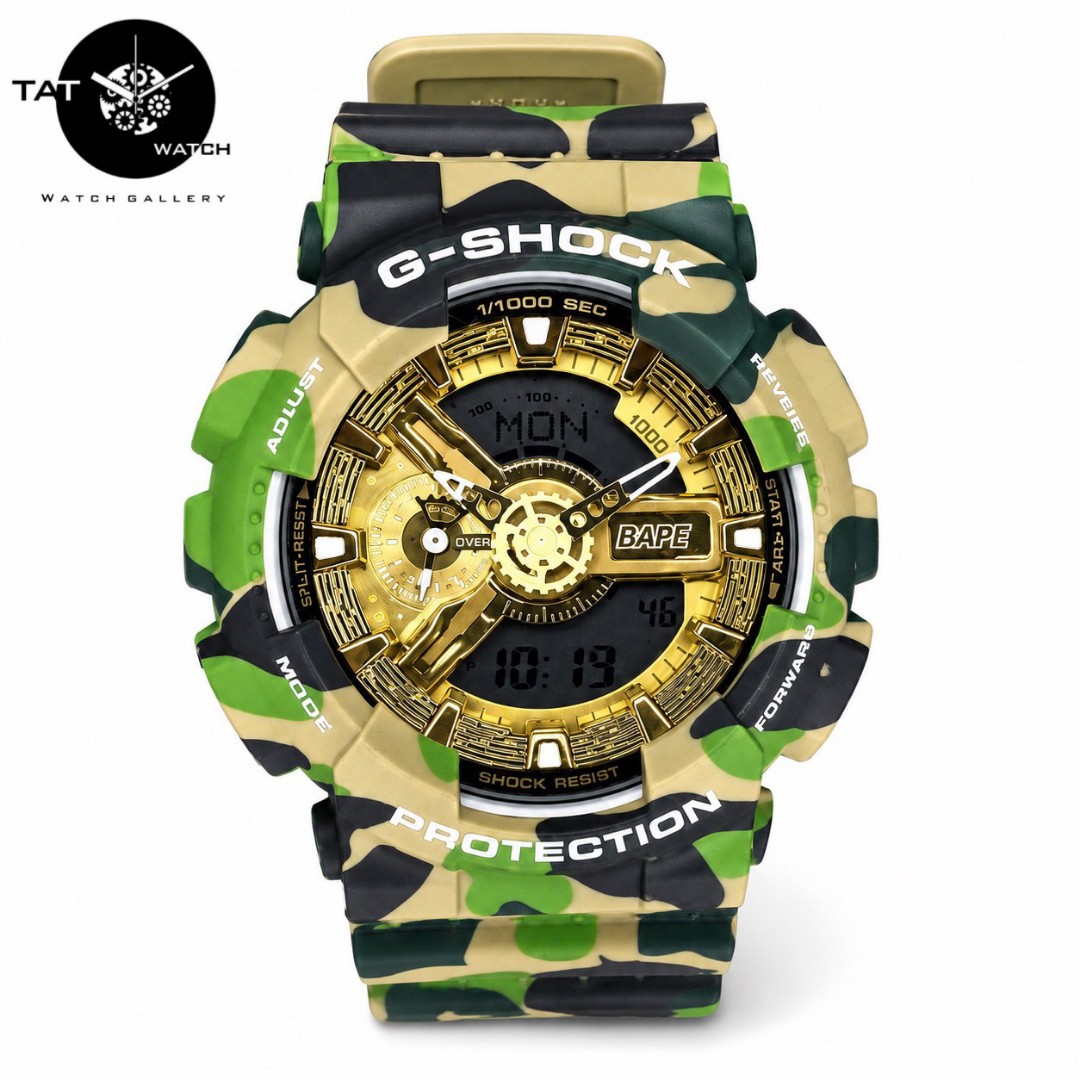 ساعت مردانه جی شاک GA110 موتور ژاپن یکسال جعبه کاسیو G-Shock ساعت مچی جیشاک