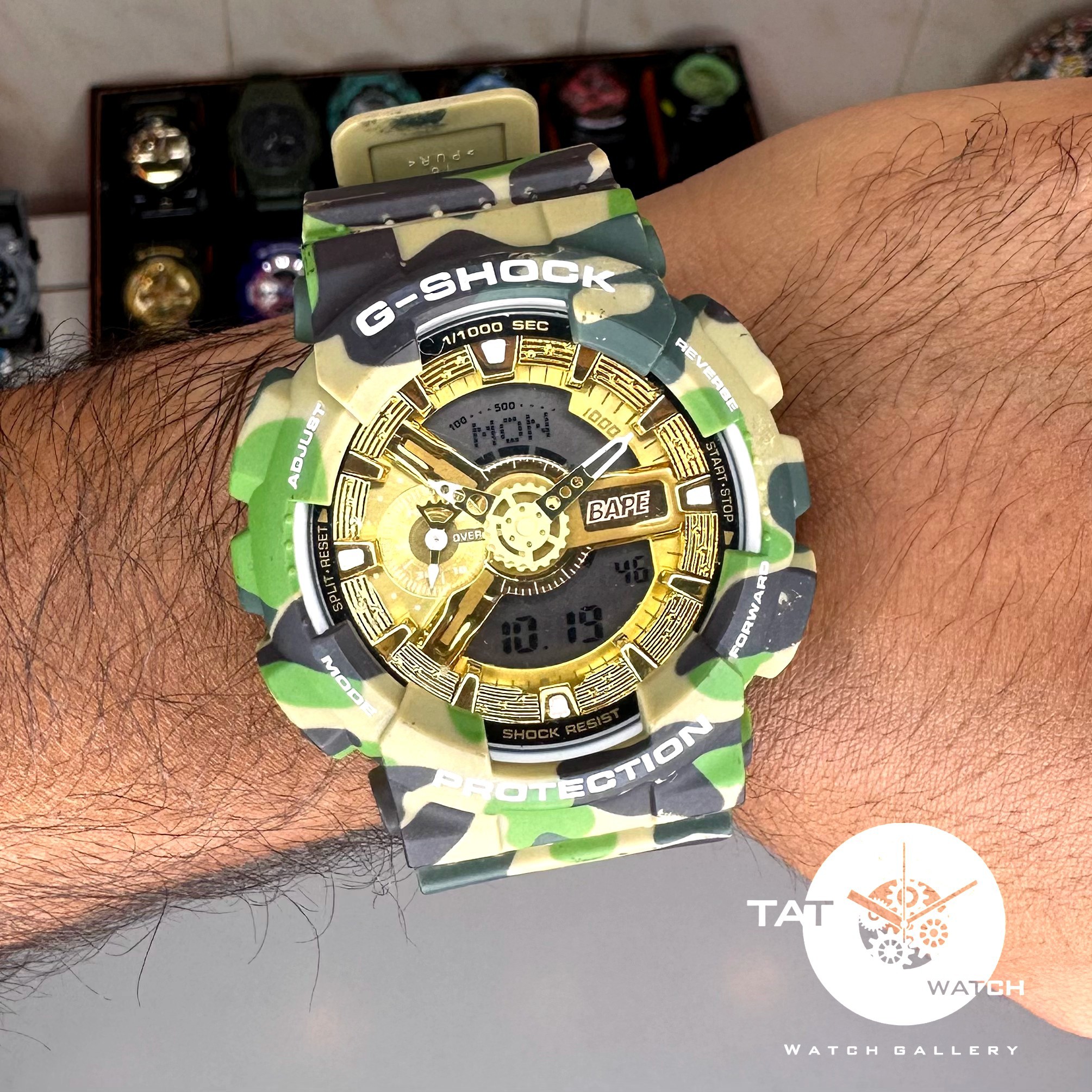 ساعت مردانه جی شاک GA110 موتور ژاپن یکسال جعبه کاسیو G-Shock ساعت مچی جیشاک