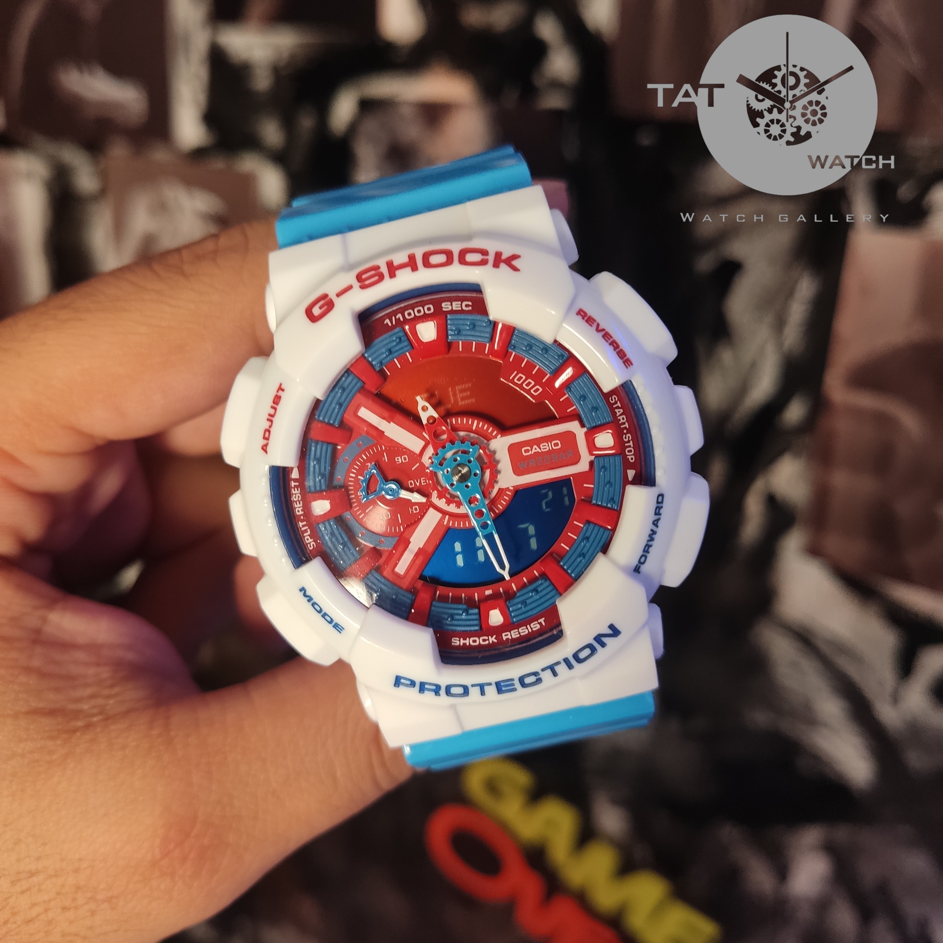 ساعت مردانه جی شاک Ga110 موتور ژاپن یکسال با جعبه Casio G-Shock ساعت مچی جیشاک