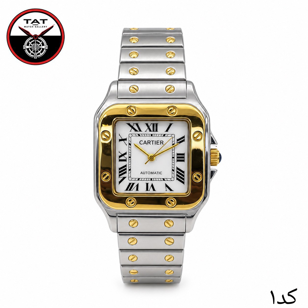 ساعت مردانه کارتیر سانتوس دارای و جعبه Cartier Santos ساعت مچی