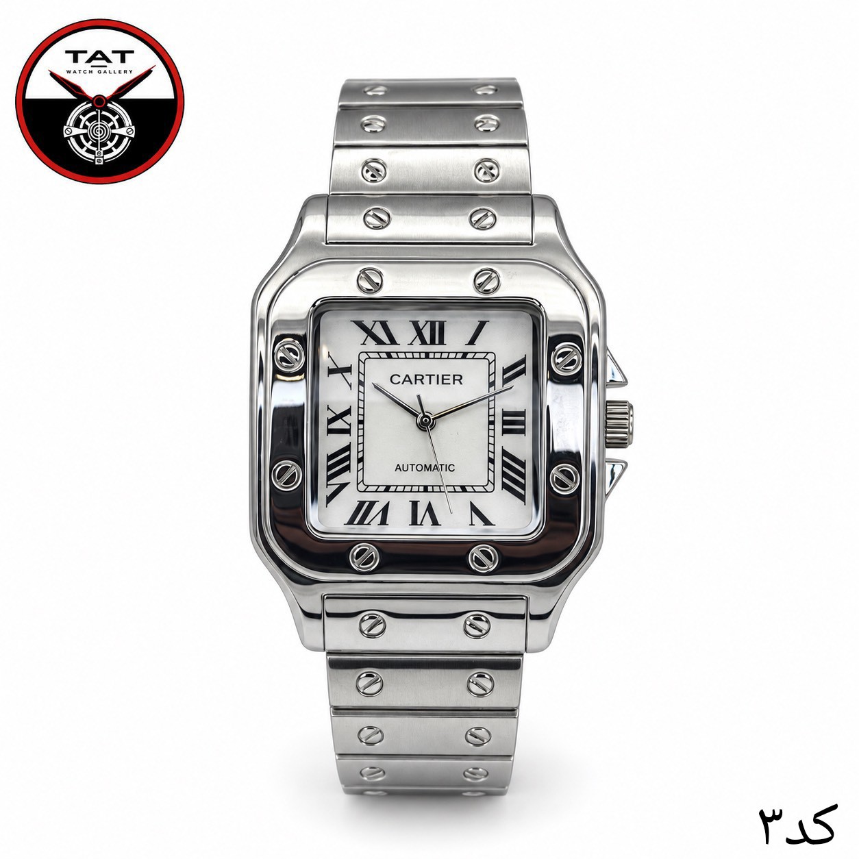 ساعت مردانه کارتیر سانتوس دارای و جعبه Cartier Santos ساعت مچی