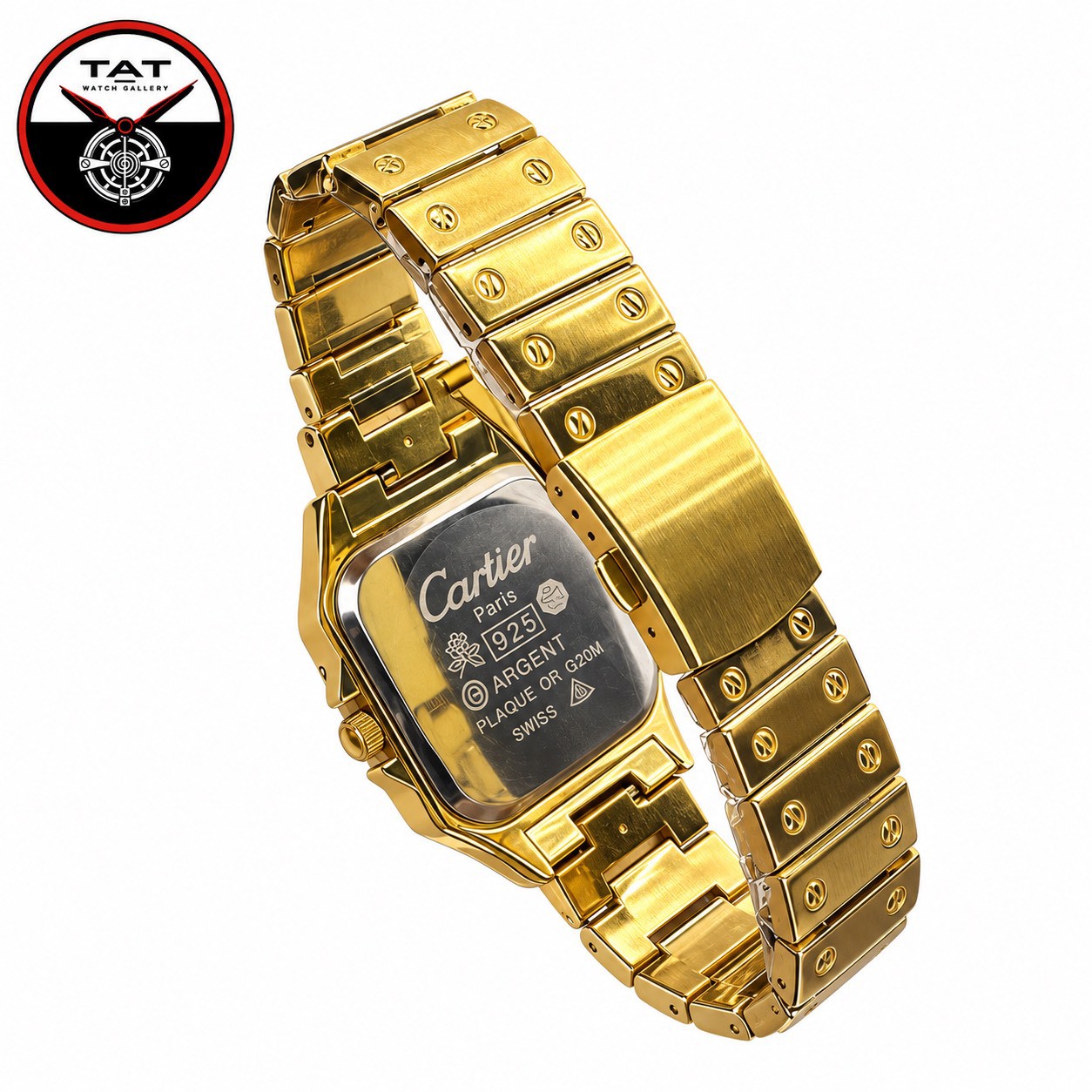ساعت مردانه کارتیر سانتوس دارای و جعبه Cartier Santos ساعت مچی