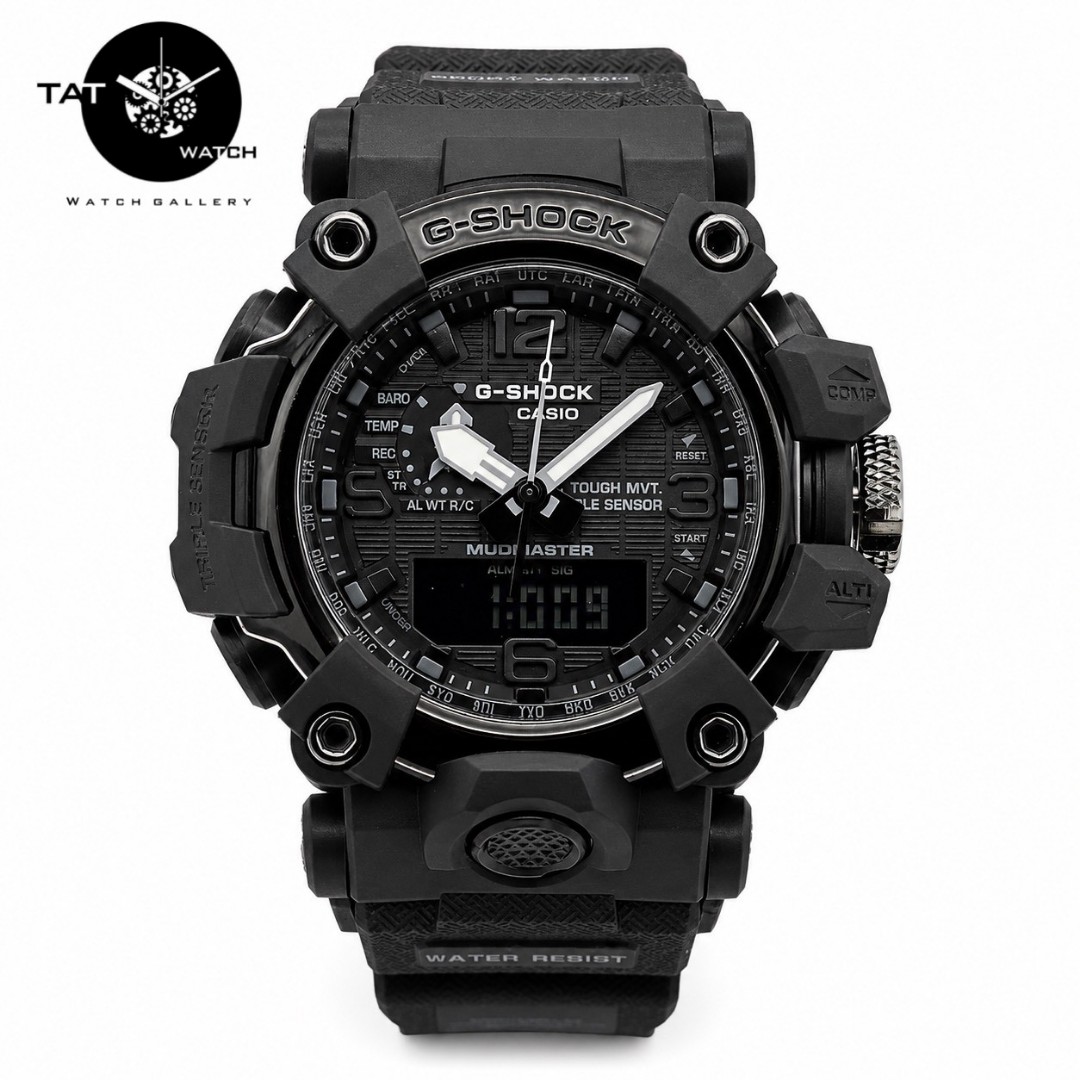 ساعت مردانه جی شاک GWG1000 موتور ژاپن با جعبه کاسیو در رنگبندی با ساعت مچی Casio G-Shock