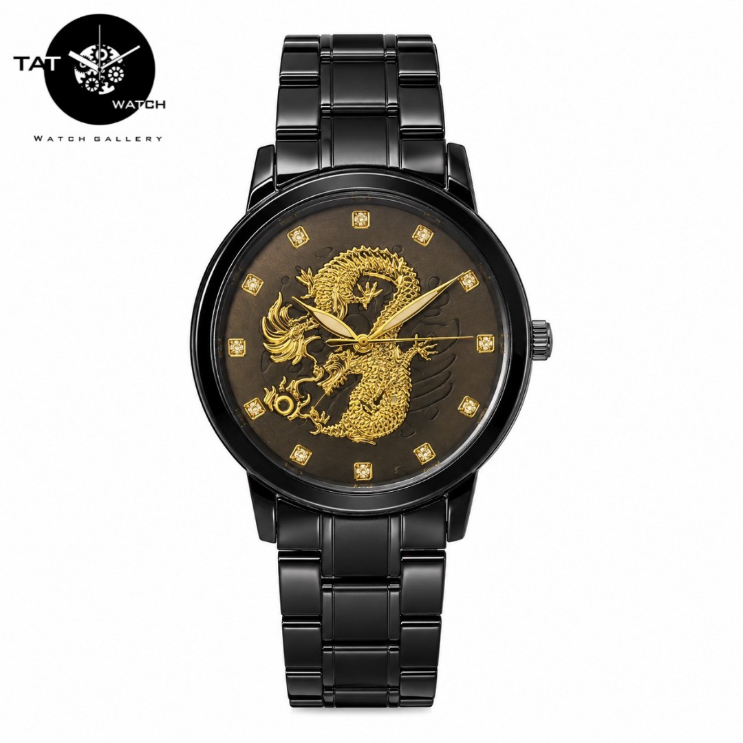 ساعت مردانه رولکس دراگون کیفیت بالا رنگ ثابت و ساعت مچی باجعبه Rolex