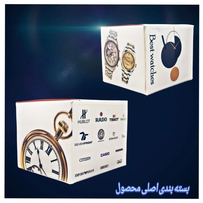 ساعت مچی عقربه ای مدل دوزمانه پمپی قاب شفافy.m