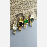 ساعت مچی رولکس دیت جاست زنانه و مردانه rolex بند طلایی صفحه مشکی + جعبه هدیه و باتری اضافی