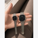 ست ساعت زنانه و مردانه کاسیو اولدمانی casio مستطیلی رنگ ثابت ضمانتی