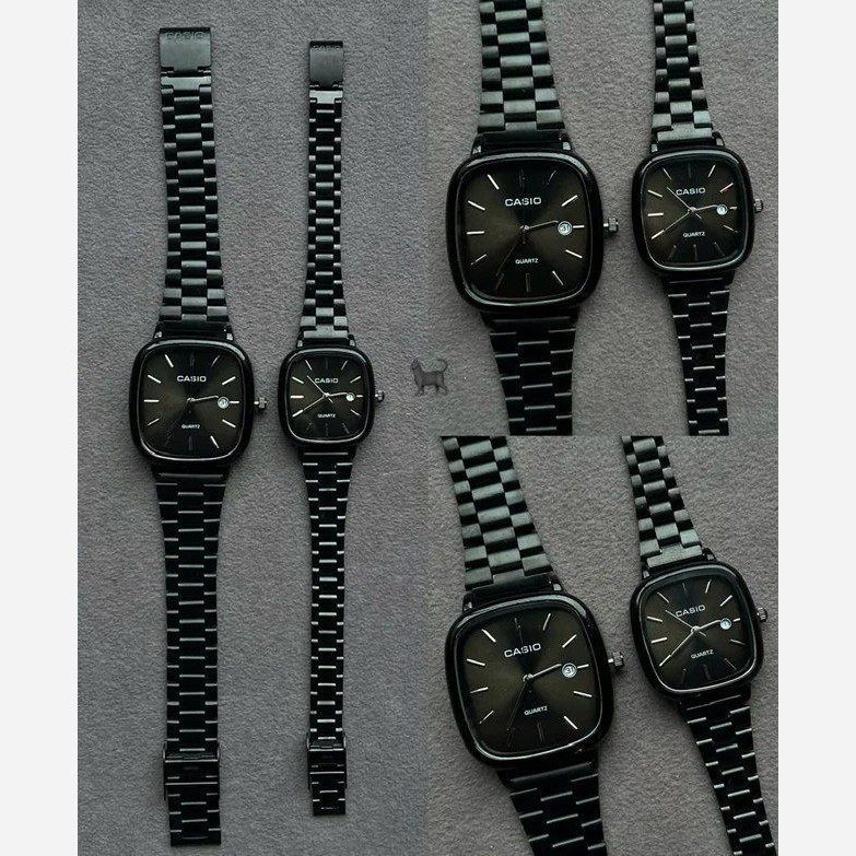 ساعت ست کاسیو اولدمانی گرید +++A فول بلک(مشکی) زنانه و مردانه اصلی casio درجه یک ضمانتی مافیایی
