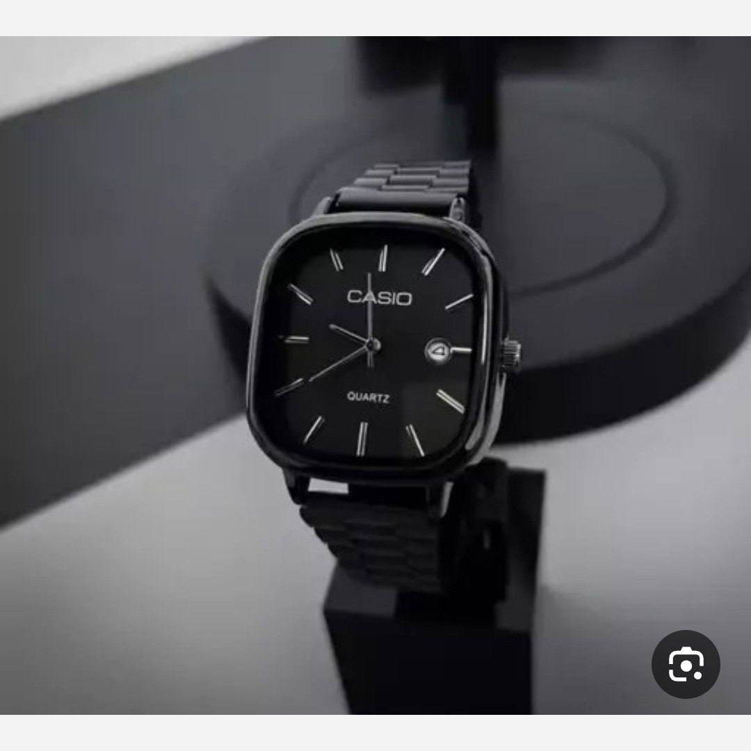 ساعت ست کاسیو اولدمانی گرید +++A فول بلک(مشکی) زنانه و مردانه اصلی casio درجه یک ضمانتی مافیایی