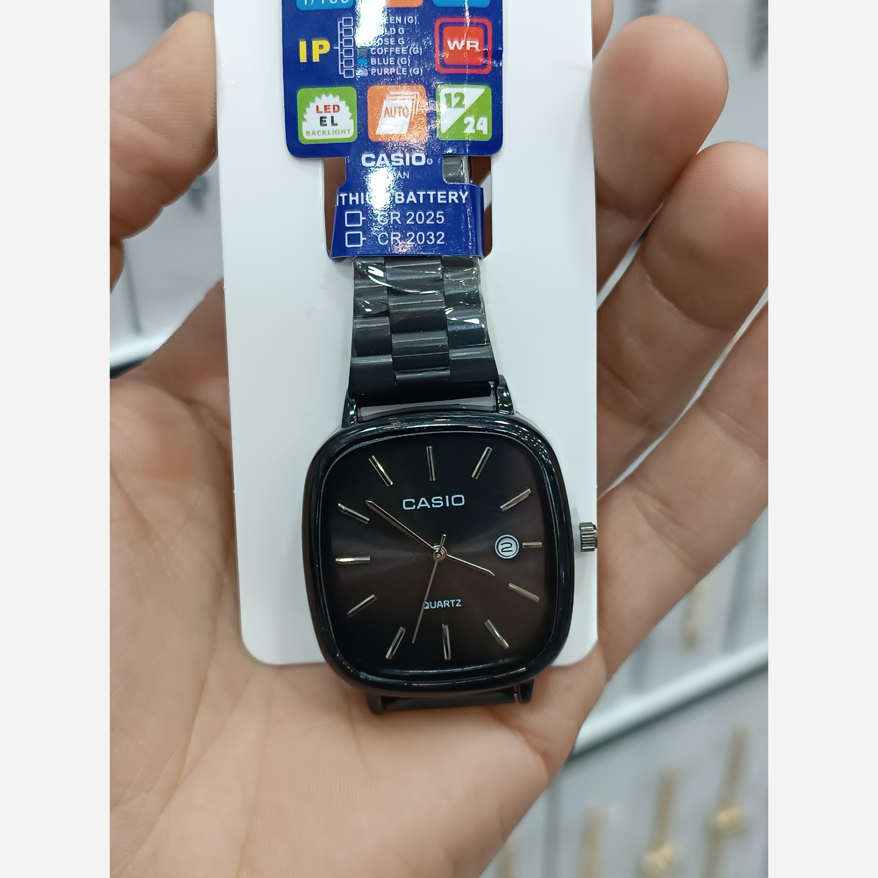 ساعت ست کاسیو اولدمانی گرید +++A فول بلک(مشکی) زنانه و مردانه اصلی casio درجه یک ضمانتی مافیایی