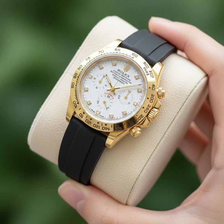 ساعت مچی مردانه سه موتور فعال کرنوگراف بند رابر رولکس Rolex