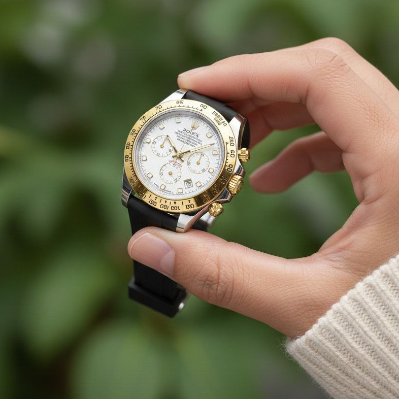 ساعت مچی مردانه سه موتور فعال کرنوگراف بند رابر رولکس Rolex