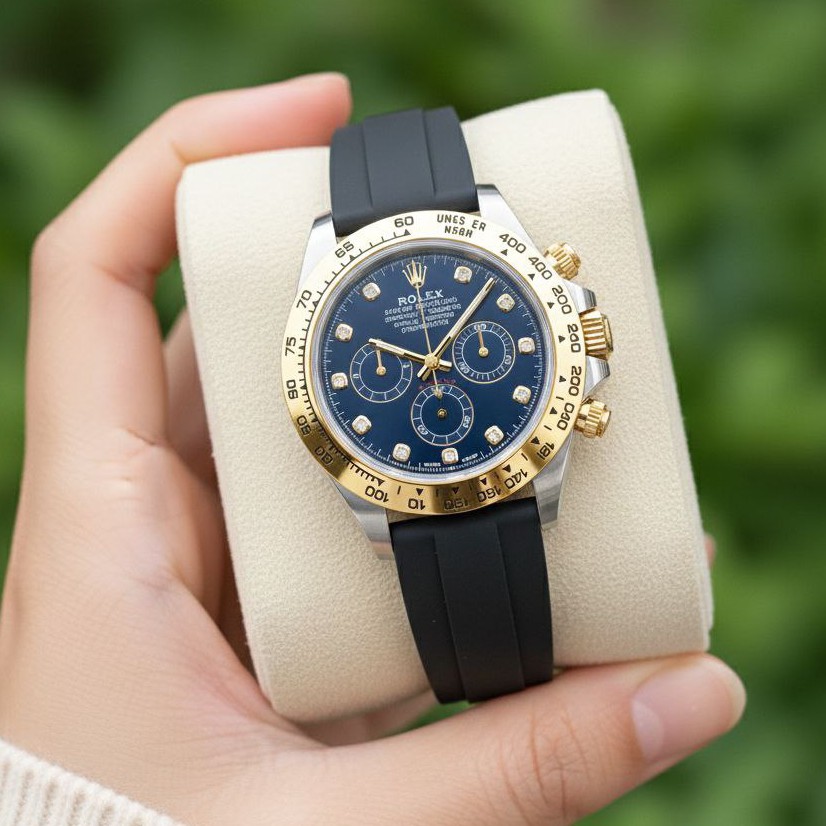 ساعت مچی مردانه سه موتور فعال کرنوگراف بند رابر رولکس Rolex