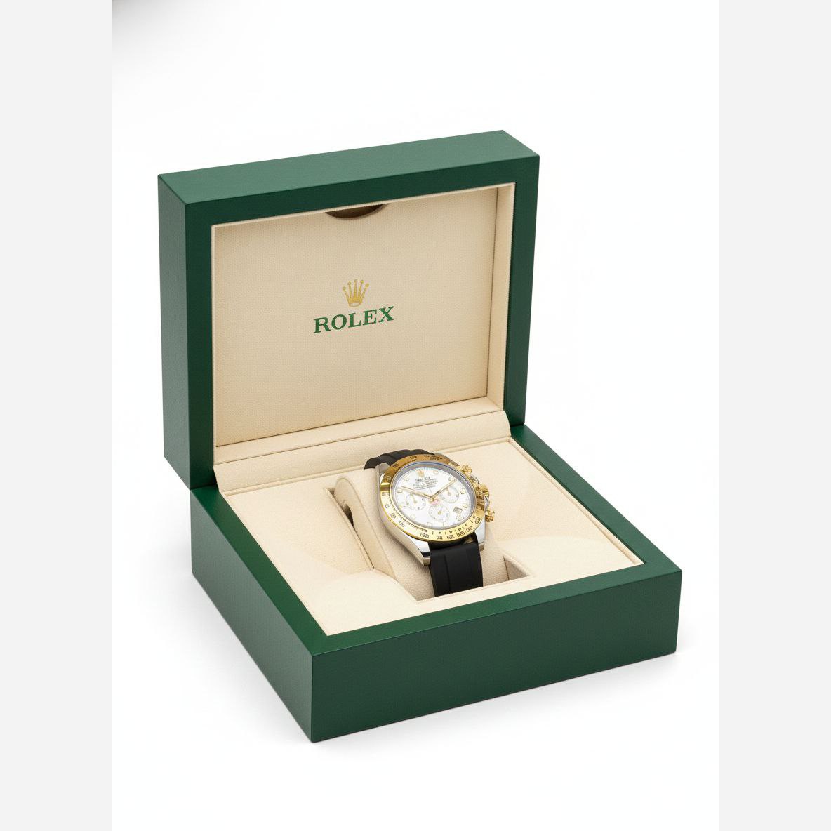 ساعت مچی مردانه سه موتور فعال کرنوگراف بند رابر رولکس Rolex