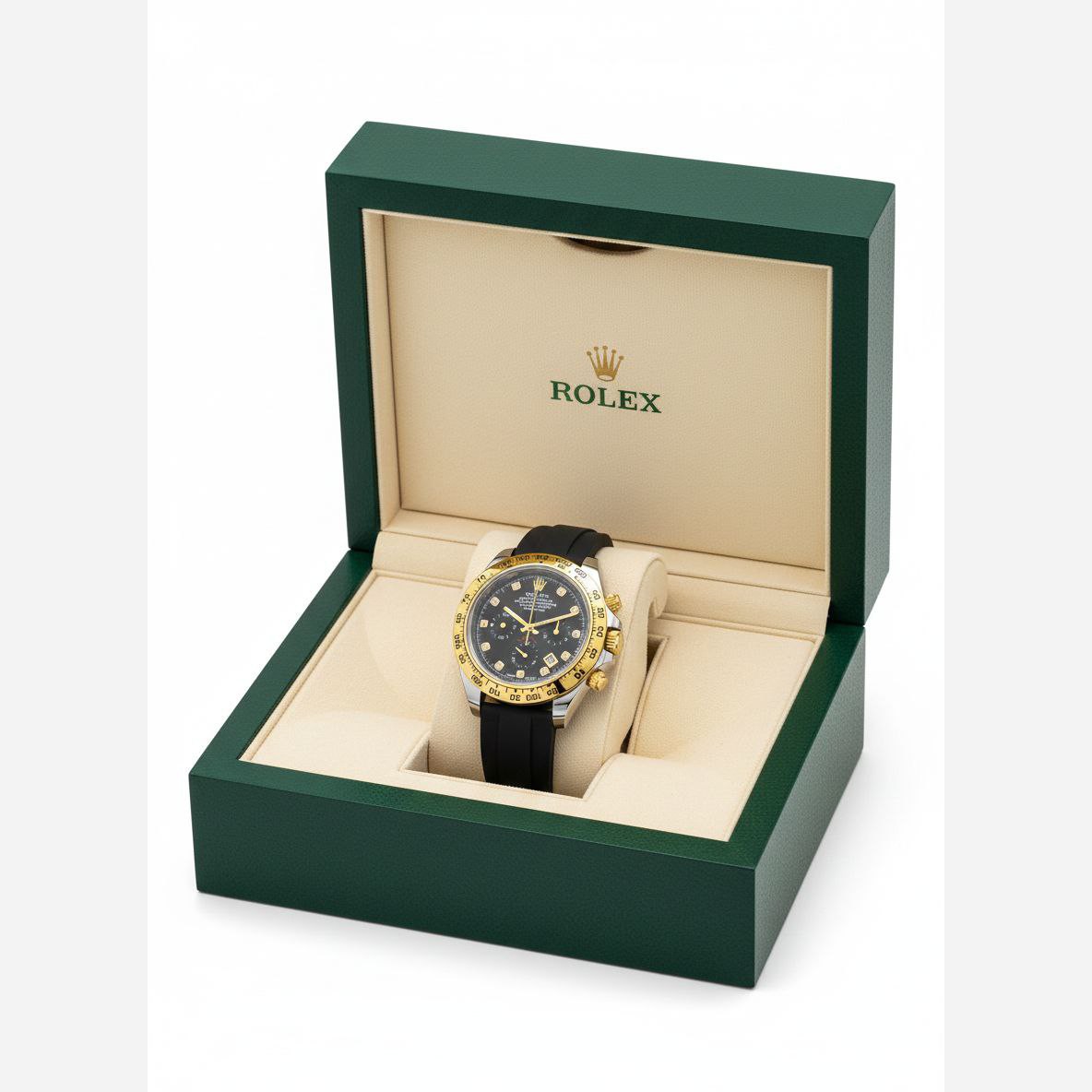 ساعت مچی مردانه سه موتور فعال کرنوگراف بند رابر رولکس Rolex