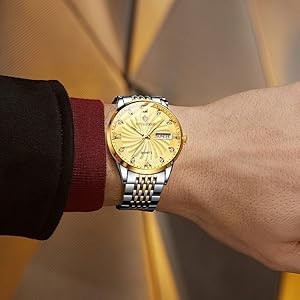 ساعت مچی مردانه اورجینال بند استیل دوتقویم ضداب و رنگ ثابت بینبند