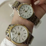 ساعت مچی زنانه مردانه بند استیل تقویم فعال لونجین longines