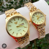 ست و تک زنانه مردانه ساعت مچی صفحه شبنما دو تقویم بند استیل سیکو Seiko 5