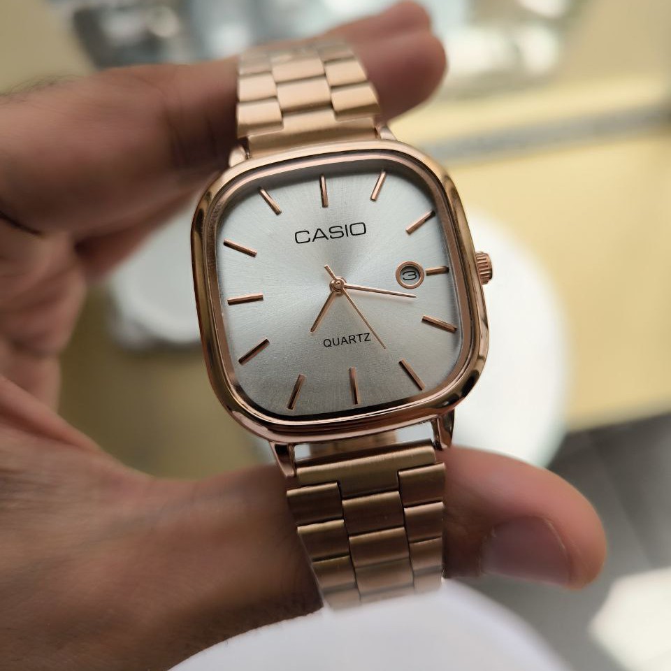 ساعت مچی مردانه بند استیل کلاسیک کاسیو اولدمانی Casio