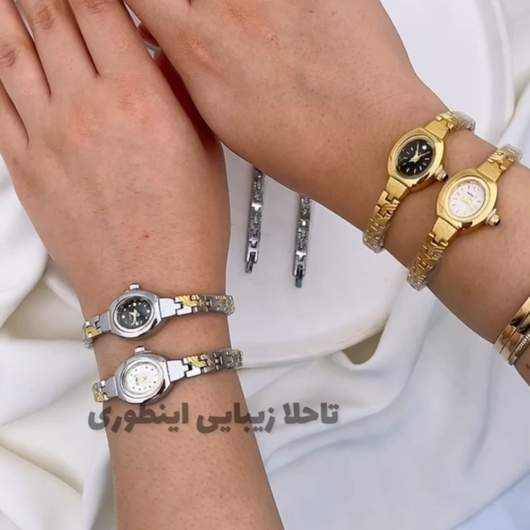 ساعت مچی زنانه اورجینال فول استیل رنگ ثابت ضداب Eightys