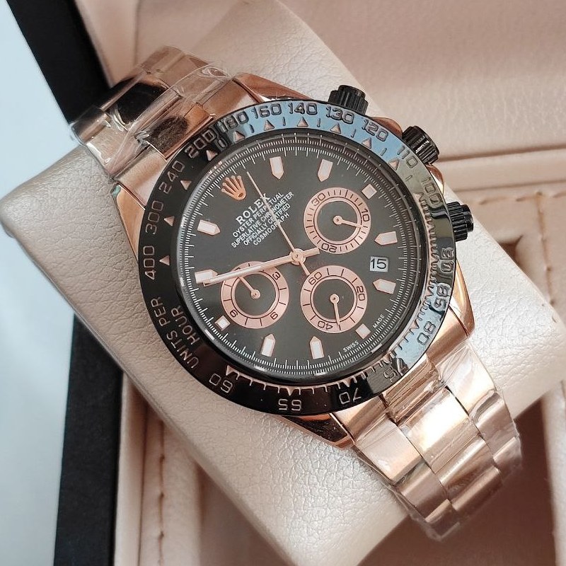 ساعت مچی مردانه رولکس Rolex دیتونا کرنوگراف daytona بند استیل قاب کربنی