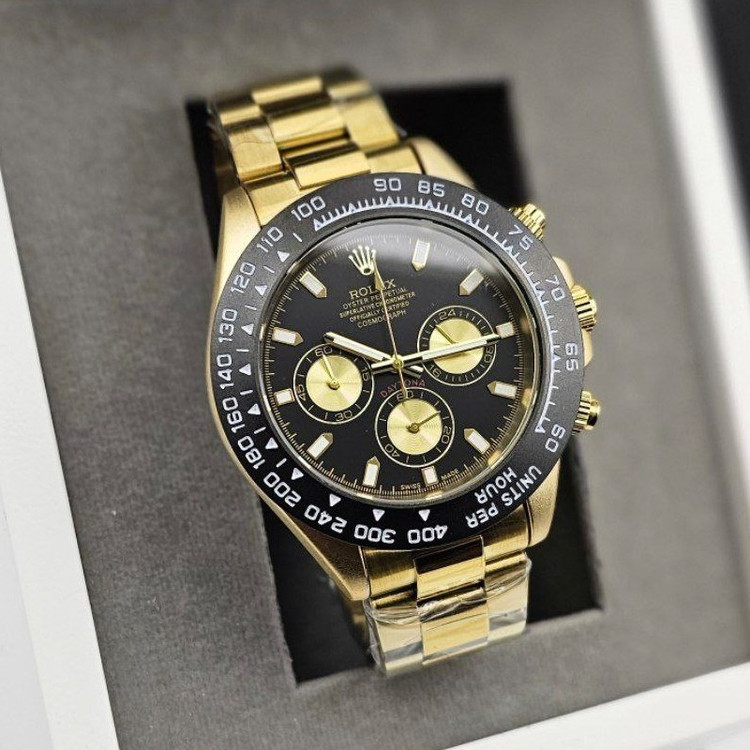ساعت مچی مردانه رولکس Rolex دیتونا کرنوگراف daytona بند استیل قاب کربنی