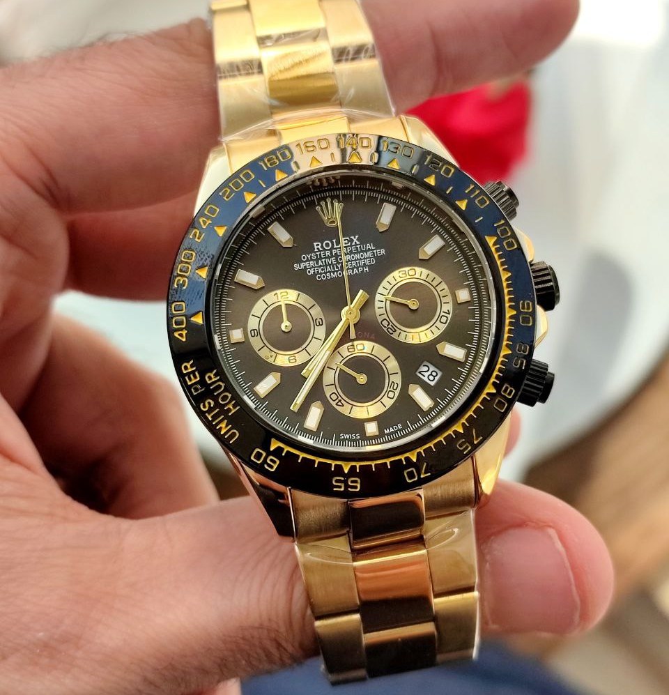 ساعت مچی مردانه رولکس Rolex دیتونا کرنوگراف daytona بند استیل قاب کربنی