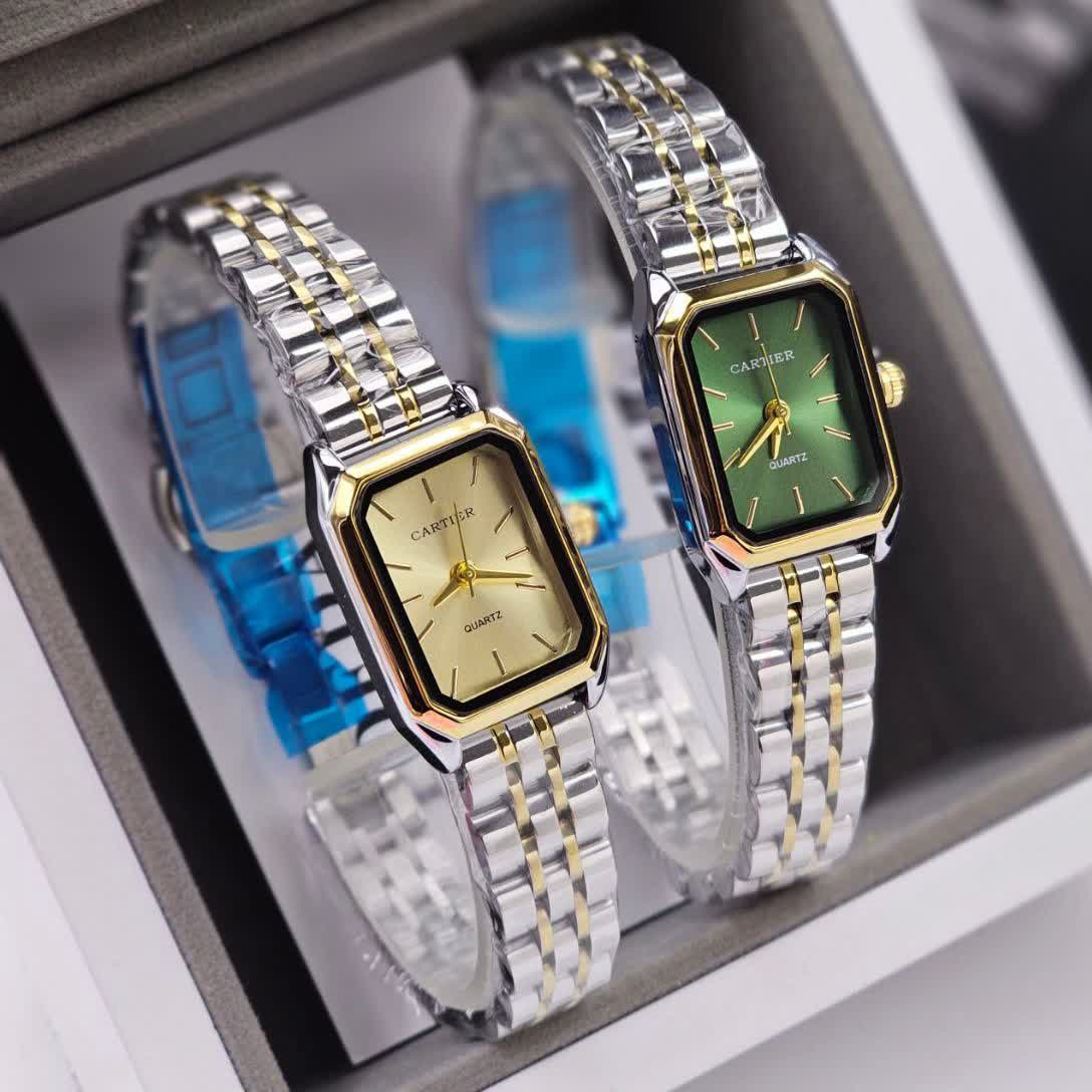 ساعت مچی زنانه بند استیل رنگ ثابت و ضداب کارتیر Cartier