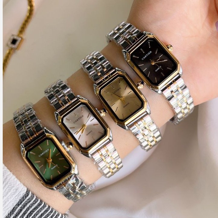 ساعت مچی زنانه بند استیل رنگ ثابت و ضداب کارتیر Cartier