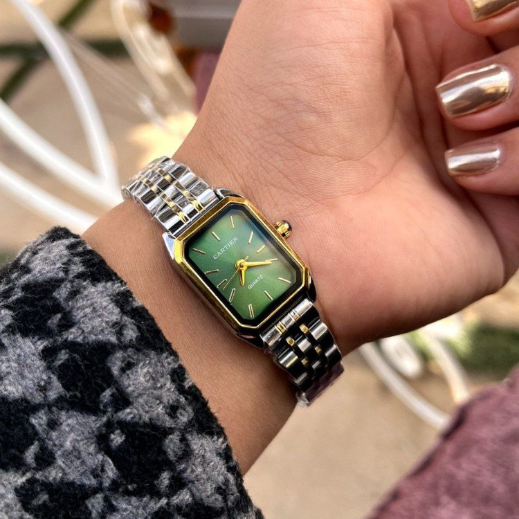ساعت مچی زنانه بند استیل رنگ ثابت و ضداب کارتیر Cartier