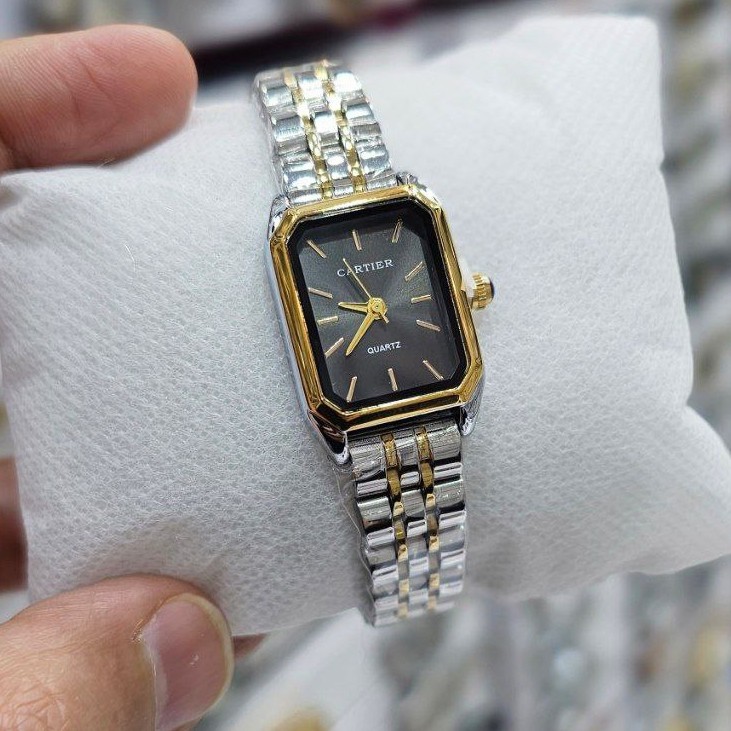 ساعت مچی زنانه بند استیل رنگ ثابت و ضداب کارتیر Cartier