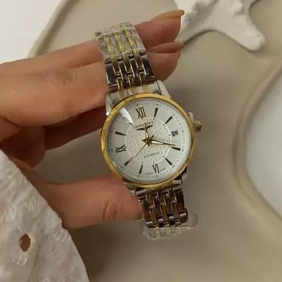 ست زنانه مردانه ساعت مچی بند استیل لونجین .longines.