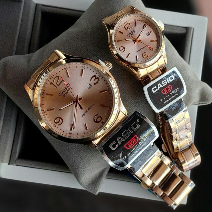 ساعت زنانه یا مردانه کاسیو کیفیت مستر ضداب کیفیت قوی رنگ ثابت Casio