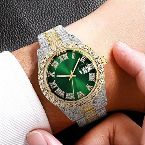 ست ساعت مچی فول استون رولکس به همراه دستبند فول استون دارای رنگبندی rolex