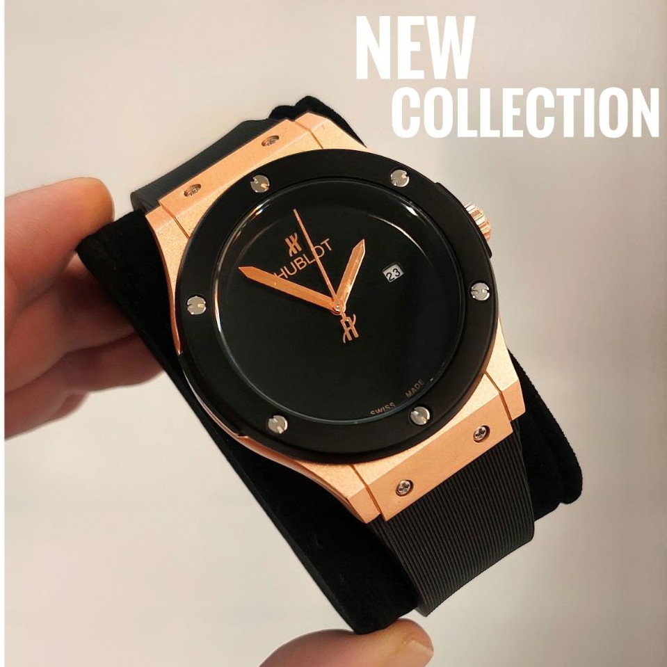 ساعت مچی مردانه هابلوت تقویم فعال دارای رنگبندی hublot