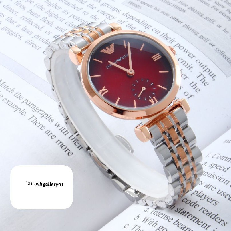 ساعت مچی زنانه دو موتور فعال زیر ثانیه امپریو ارمانی Emporio armani