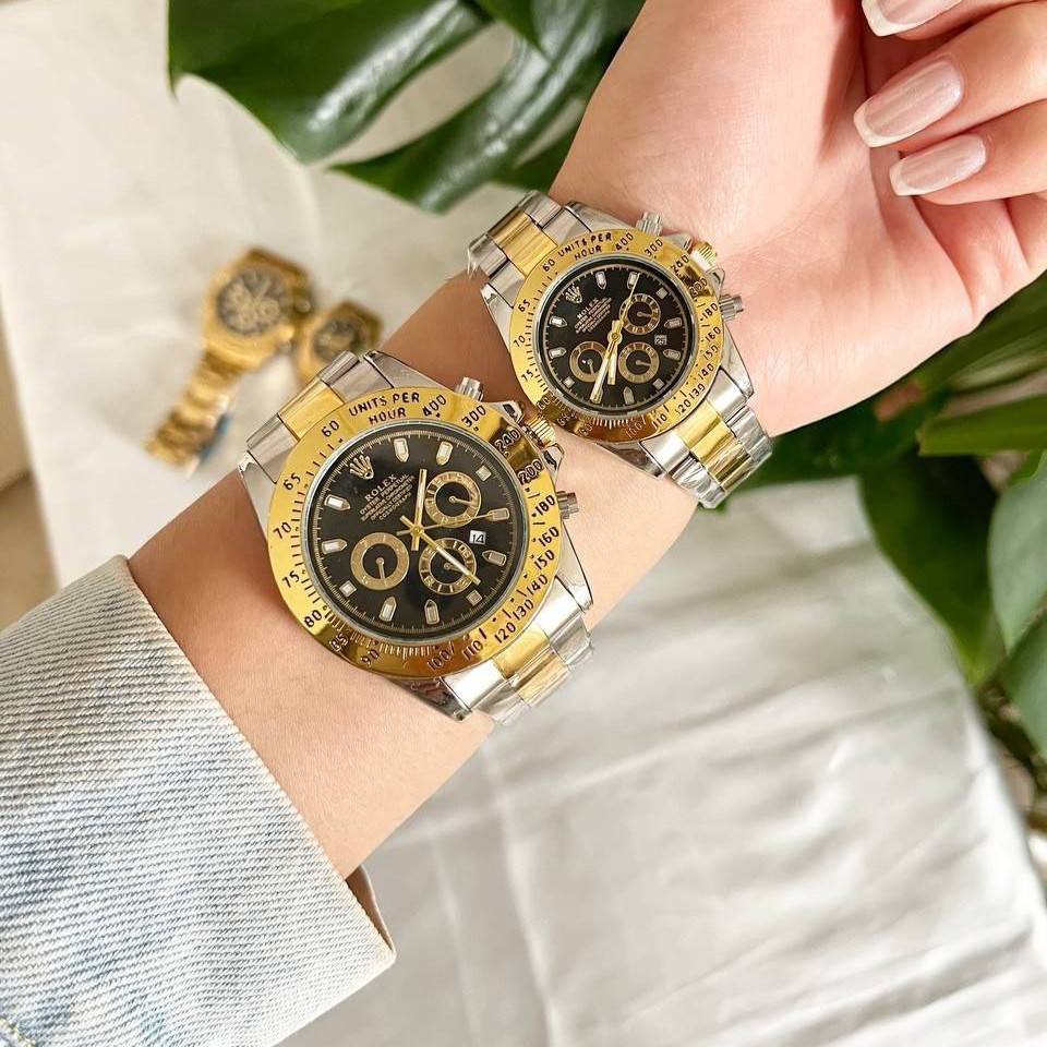 ست و تک زنانه مردانه ساعت مچی بند استیل رولکس سابمارینر Rolex