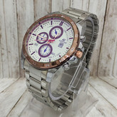 ساعت مچی مردانه بند استیل طرح سه موتوره کاسیو ادیفایس Casio